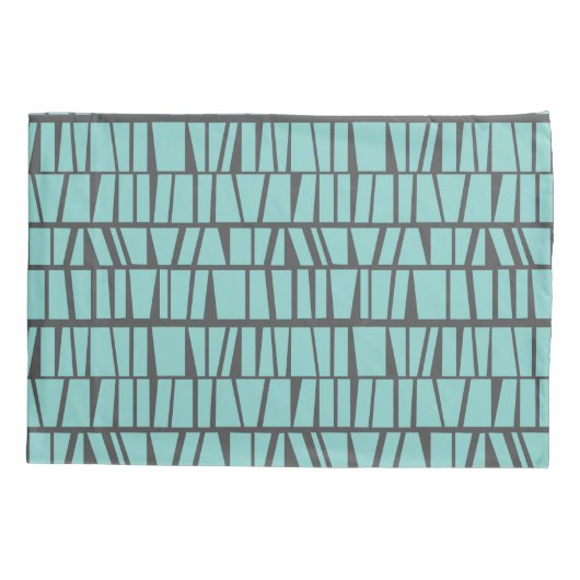 Blaue Fliesen Kissenbezug (Rückseite)