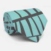 Blaue Fliesen Krawatte (Gerollt)