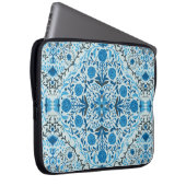 Blaue Fliesen Laptopschutzhülle (Vorne Rechts)