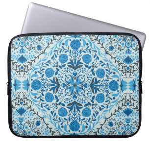 Blaue Fliesen Laptopschutzhülle