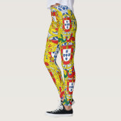 Blaue Fliesen Leggings (Links)