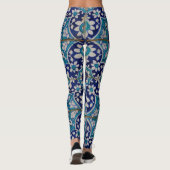 Blaue Fliesen Leggings (Rückseite)