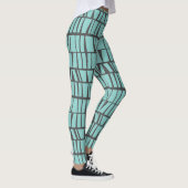 Blaue Fliesen Leggings (Rechts)