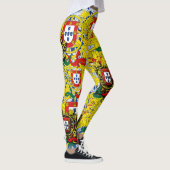 Blaue Fliesen Leggings (Rechts)