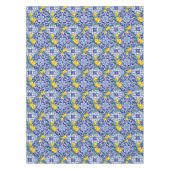 Blaue Fliesen, mediterrane Fliesen, Majolika Tischdecke (Vorderseite)