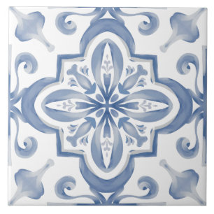 Blaue Fliesen, Mosaik, Majolika, Fliese