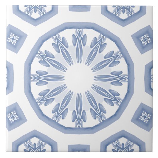 Blaue Fliesen, Mosaik, Majolika, Fliese (Vorderseite)