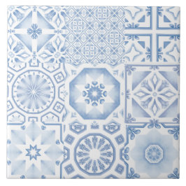 Blaue Fliesen, Mosaik, Majolika, Fliese