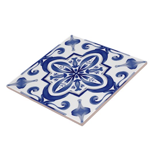 Blaue Fliesen, Mosaik, Majolika, Fliese (Seite)