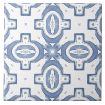 Blaue Fliesen, Mosaik, Majolika,