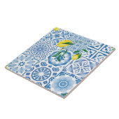 Blaue Fliesen, Mosaik, Majolika, Fliese (Seite)