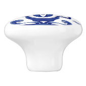 Blaue Fliesen, Mosaik, Majolika, Keramikknauf (Seitenansicht)