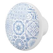 Blaue Fliesen, Mosaik, Majolika, Keramikknauf (Rechts)