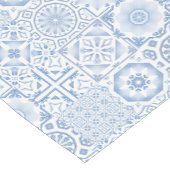 Blaue Fliesen, Mosaik, Majolika, Kurzer Tischläufer (Ecke)