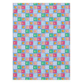 Blaue Fliesen, Mosaik, Majolika, Zitrone, Tischdecke (Vorderseite)