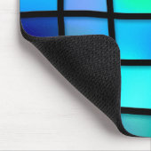 Blaue Fliesen Mousepad (Ecke)