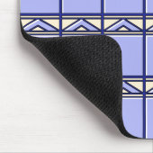 Blaue Fliesen Mousepad (Ecke)