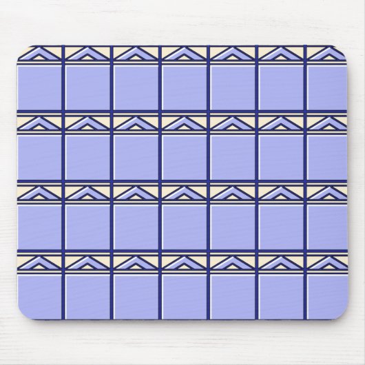 Blaue Fliesen Mousepad (Vorne)