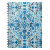 Blaue Fliesen Notizblock (Vorderseite)