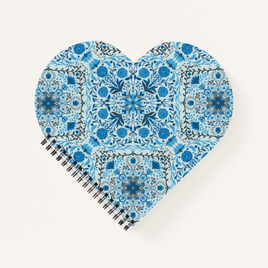 Blaue Fliesen Notizblock (Vorderseite)