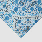Blaue Fliesen Seidenpapier (Ausschnitt)