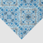 Blaue Fliesen Seidenpapier (Ausschnitt)