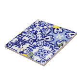 Blaue Fliesen, sizilianisch, majolica, Mosaikkunst Fliese (Seite)