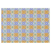 Blaue Fliesen, sizilianisch, majolica, Mosaikkunst Tischdecke (Vorderseite (Horizontal))