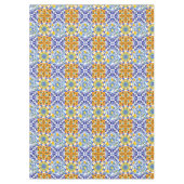 Blaue Fliesen, sizilianisch, majolica, Mosaikkunst Tischdecke (Vorderseite)