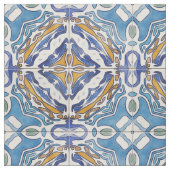 Blaue Fliesen Stoff (Nahaufnahme)