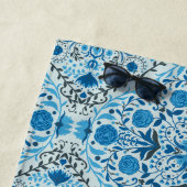 Blaue Fliesen Strandtuch (Beispiel)