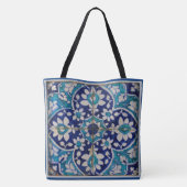 Blaue Fliesen Tasche (Rückseite)