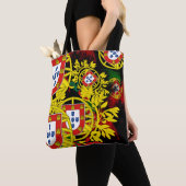 Blaue Fliesen Tasche (Von Nahem)