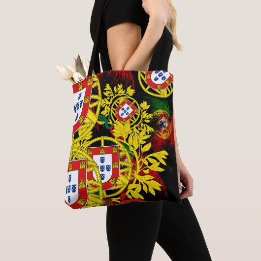 Blaue Fliesen Tasche (Von Nahem)