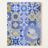 Blaue Fliesen und Sardinen Planer (Rückseite)