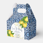 Blaue Fliesen und Zitrone Amalfi Italienische Hoch Geschenkschachtel (Vorderseite)