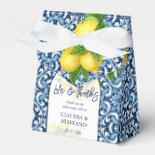 Blaue Fliesen und Zitrone Amalfi Italienische Hoch Geschenkschachtel (Vorderseite)