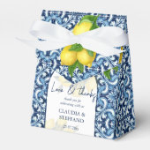 Blaue Fliesen und Zitrone Amalfi Italienische Hoch Geschenkschachtel (Vorderseite)