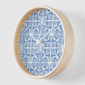 Blaue Fliesen-Wandleuchte | Zeitlose Eleganz" Uhr (Winkel)