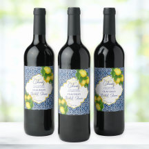 Blaue Fliesen Zitrone Amalfi Brautparty Party Brau