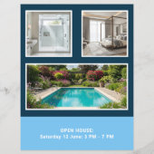 Blaue Fliesen - zum Verkauf von echtem Anwesen Flyer (Hinten)