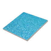 Blaue Fliesenmuster Fliese (Seite)