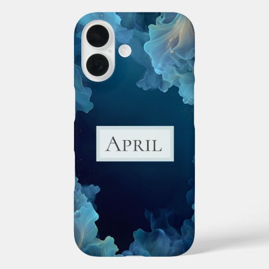 Blaue fließende Abstraktion Case-Mate iPhone Hülle (Rückseite)