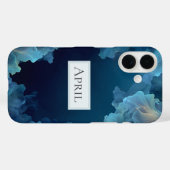 Blaue fließende Abstraktion Case-Mate iPhone Hülle (Rückseite (Horizontal))