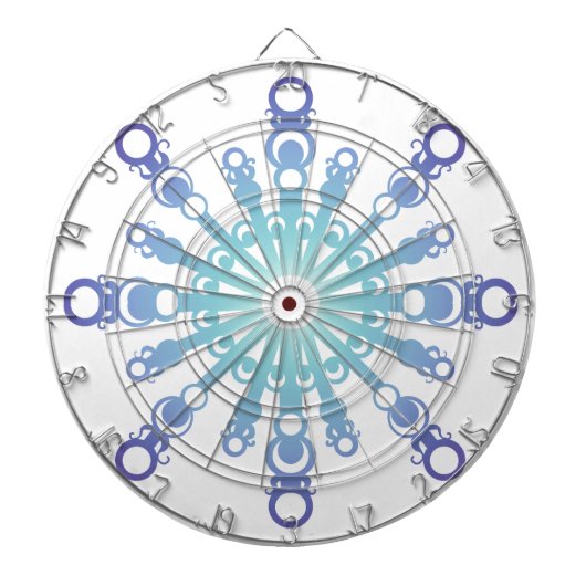 Blaue Flocke IV Dartscheibe (vorne)