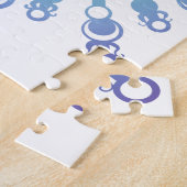 Blaue Flocke IV Puzzle (Seite)