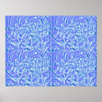 Blaue Flora 1 Poster