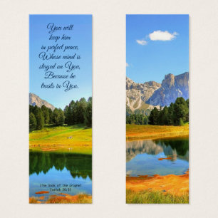 Blaue Flora Elegante Spirituelle Bibel Verse