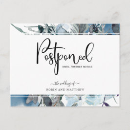 Blaue Flora, Hochzeitsankündigung nach der Hochzei Postkarte