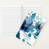Blaue Flora Lob und Gebetszeitschrift Notizblock (Innen)